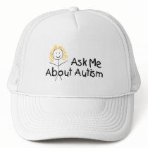 Ask Me About Autism (Girl 1) Trucker Hats