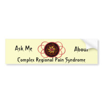 Ask Me About CRPS Red & Black Star Burst Scroll