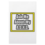 Ask Me About My A.D.H.D Customized Stationery