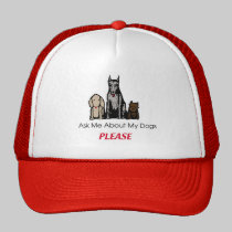 Ask Me About My Dogs Hat hats