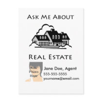 Ask Me About Real Estate Postcard