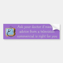 Ask your doctor bumper sticker