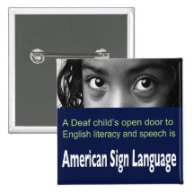 ASL Helps Deaf Child to Learn English. Pins
