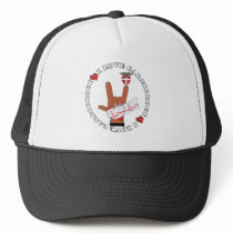 ASL I Love Sign CARDIOLOGY Trucker Hat