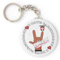 ASL I Love Sign CARDIOLOGY Keychains