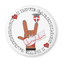 ASL I Love Sign CARDIOLOGY Fridge Magnet