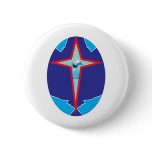 aslan 11dove, deaf pinback button