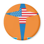 aslan America Refrigerator Magnet