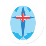 aslan England Round Stickers