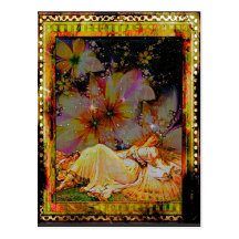 Asleep In The Garden Postcards