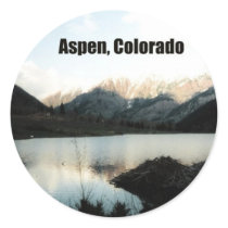 Aspen, Colorado Round Stickers