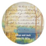 Aspen Glow WEDDING Vows Display Plate