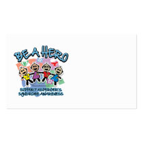 Asperger's Syndrome Be A Hero Business Card Template