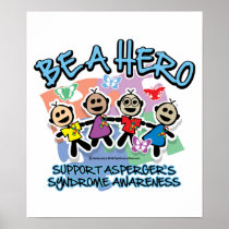 Asperger's Syndrome Be A Hero Poster