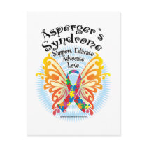 Asperger's Syndrome Butterfly 3 Post Card