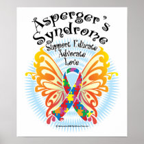 Asperger's Syndrome Butterfly 3 Print