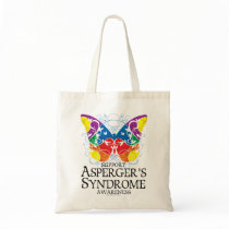 Asperger's Syndrome Butterfly Tote Bags