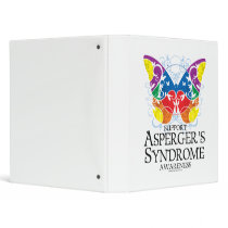 Asperger's Syndrome Butterfly Vinyl Binders