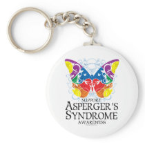 Asperger's Syndrome Butterfly Keychain