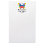 Asperger's Syndrome Butterfly Customized Stationery