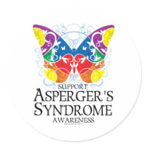 Asperger's Syndrome Butterfly Sticker
