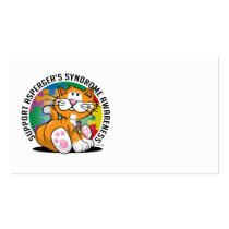 Asperger's Syndrome Cat Business Card Template