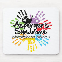Asperger's Syndrome Handprint Mousepad