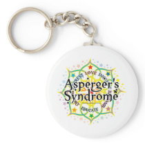 Asperger's Syndrome Lotus Key Chain
