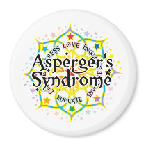 Asperger's Syndrome Lotus Refrigerator Magnets