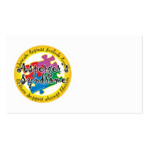 Asperger's Syndrome Puzzle Pin Business Card Templates