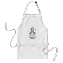 Asperger's Syndrome Ribbon of Butterflies Aprons