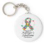 Asperger's Syndrome Ribbon of Butterflies Keychains