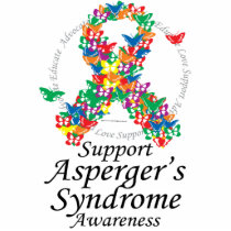 Asperger's Syndrome Ribbon of Butterflies Acrylic Cut Outs