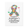 Asperger's Syndrome Ribbon of Butterflies Post Card