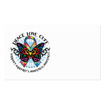 Asperger's Syndrome Tribal Butterfly Business Card