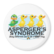 Asperger's Syndrome Ugly Duckling Fridge Magnet