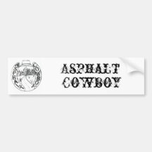 Asphalt Cowboy Bumper Sticker 1