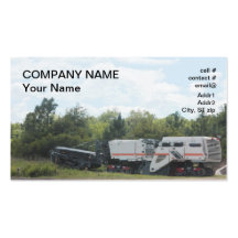 Asphalt Milling Machine Business Card Template