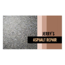Asphalt Repair Business Cards