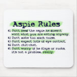 Aspie Rules mousepads