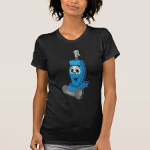 Aspirateur bleu t-shirt
