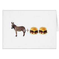 Ass Burgers Greeting Cards