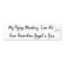Ass Kicking Flying Monkey Bumper Stickers