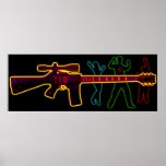 Assault Guitar Blacklight Posters