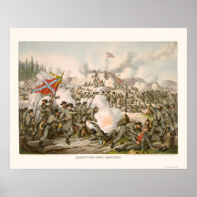 Assault on Fort Sanders by Kurz and Allison 1863 Posters