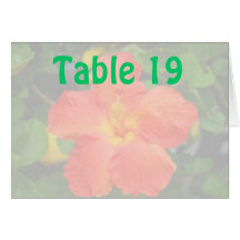 Assigned Seating Table Number tent cards