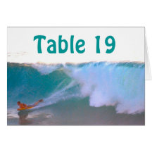 Assigned Seating tent cards Surf and Sea