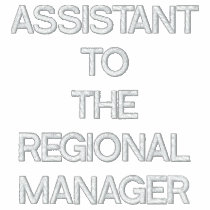 ASSISTANT TOTHE REGIONAL MANAGER EMBROIDERED HOODY