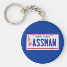 Assman New York License Plate Products Key Chain