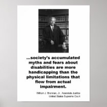 Associate Justice William J. Brennan, Jr. Poster